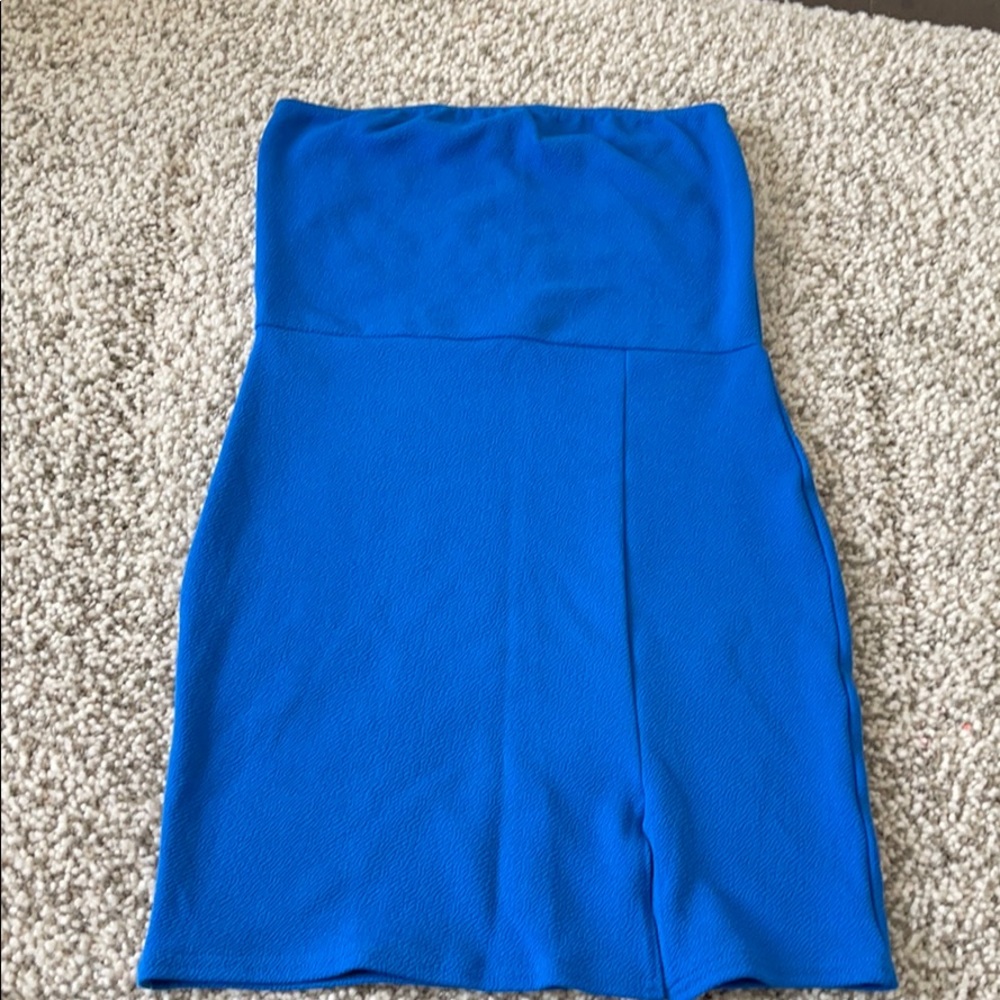 Royal blue body con dress NWT